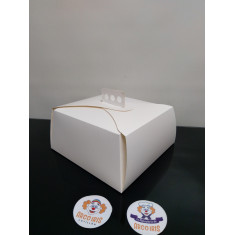 Caja Torta 26x26x13 X 10 +10-5% - Blanca Promo Por Cantidad