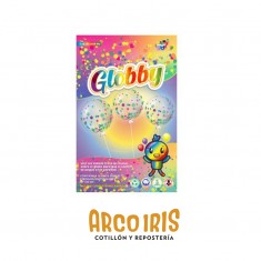 Globo Confetti 12 X 6 - Globby Circulos Multicolor 30 Cm