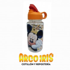 Mickey Botella Flip Top 500 Ml Plastico
