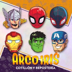 Super Hero Antifaz X 10 - Mascara                                                       Avengers