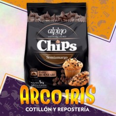 Choc Chips Gotitas S/amargo Lodiser X Kg.. Alpino    Chips-gotas