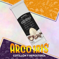 Chocolate Alpino Tableta X 500 Blanco Lodiser -                                 Chocweb Pascua San Valentin