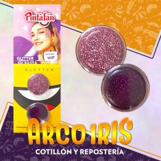 Maquillaje Pasta Glitter Rosa/violeta 4 Gs X 2 -                                   Pintafan