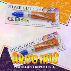 Adhesivo Hiper Glue 3g X 2 - Cbx  - Tipo La Gotita