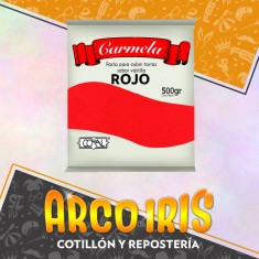 Coral Pasta Color X 500 G. Roja +14 -5% - Mas De 14 Un 5% Menos - Carmela Promo Por Cantidad