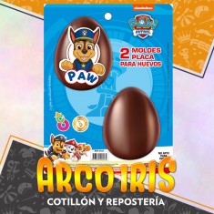 Paw Patrol Placas Huevos N10 X 2 Moldes - Proximamente Blister                                             Pascua
