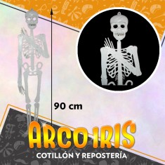 Esqueleto Articulado 90cm Xu -                                                              Halloween