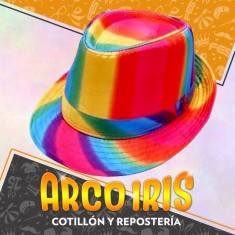 Gorro Funyi Arcoiris Xu -a Rayas-tanguero-cubano-guapo- Arco Iris                    Party Store