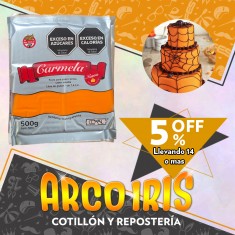 Coral Pasta Color X 500 G. Naranja +14-5% Promo Por Cantidad Carmela