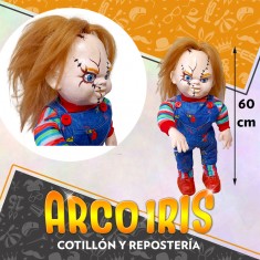 Muñeco Latex Chucky Con Pelo 60 Cm - Artesanal                     Halloween