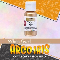 Foodie Art Colorante Perlado White Gold X U.  - Drip Color                 Pascua