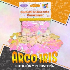 Confeti Iridiscente Corazon X 15 Gs-party Store-                                Valentin