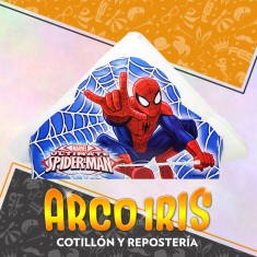Spiderman Servilletero C/15 Servilletas -                                                 Hombre Araña