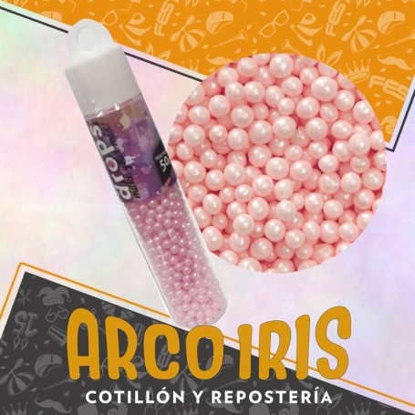 Drops Perlas Rosas Tubo X 50 G Vs Colores- Pastelar- Pastillaje Para Decoracion