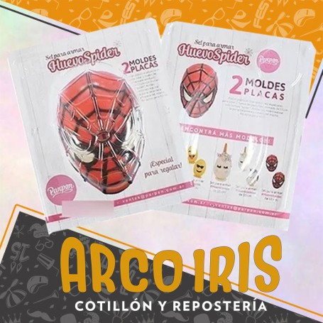 Placas Set Spiderman X2 Cristal - Hombre Araña-                                                                       Parpen