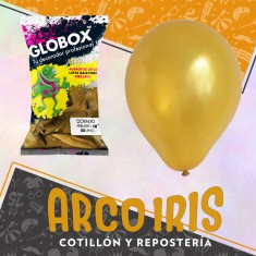 Globo Perlado 18 X 10u Dorado - Globox