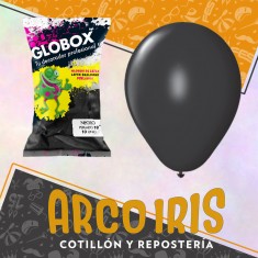 Globo Perlado 18 X 10u Negro - Globox