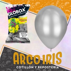 Globo Perlado 18 X 10u Plata - Globox