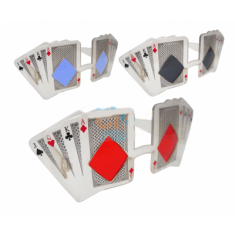 Anteojo Naipes Poker Xu-cristal-blancos-