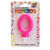 Vela Numero Rosa C/ Brillo X U Party Store