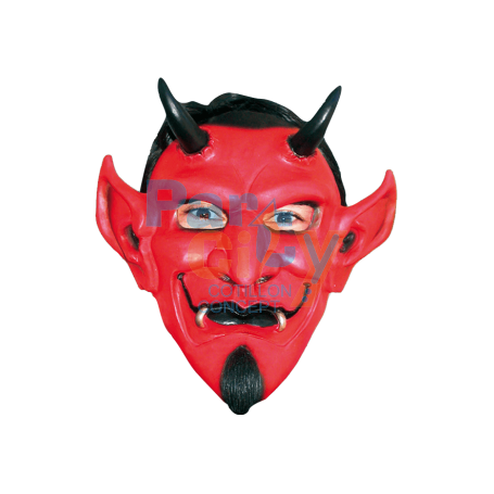 Máscara de látex con tinta del diablo