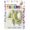 Vela Aniversario Perl.x U - 15-30-40-50-años -party Store-blister