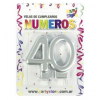 Vela Aniversario Perl.x U - 15-30-40-50-años -party Store-blister