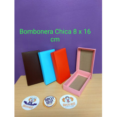 Caja Bombones Color Chica 8x16cm Xu - C/tapa Varios Colores