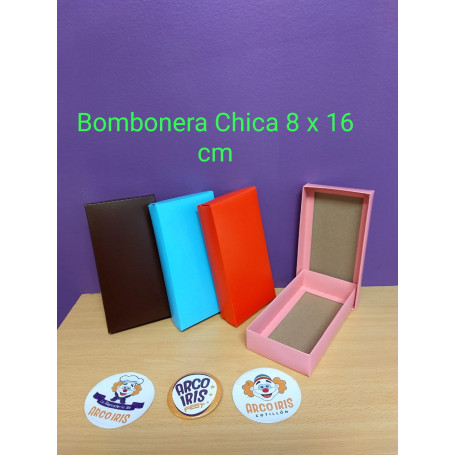 Bombonera Chica 8 X 16 Cm-c/ Tapa Vs Colores