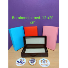 Caja Bombones Color Mediana 12x20cm Xu - C/tapa Varios Colores