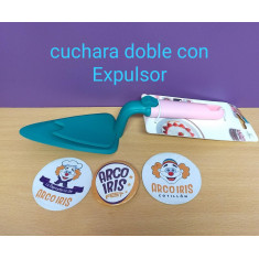 Cuchara Doble C/expulsor P/ Servir